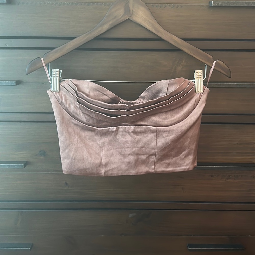 Zara “Satin” Coset Top